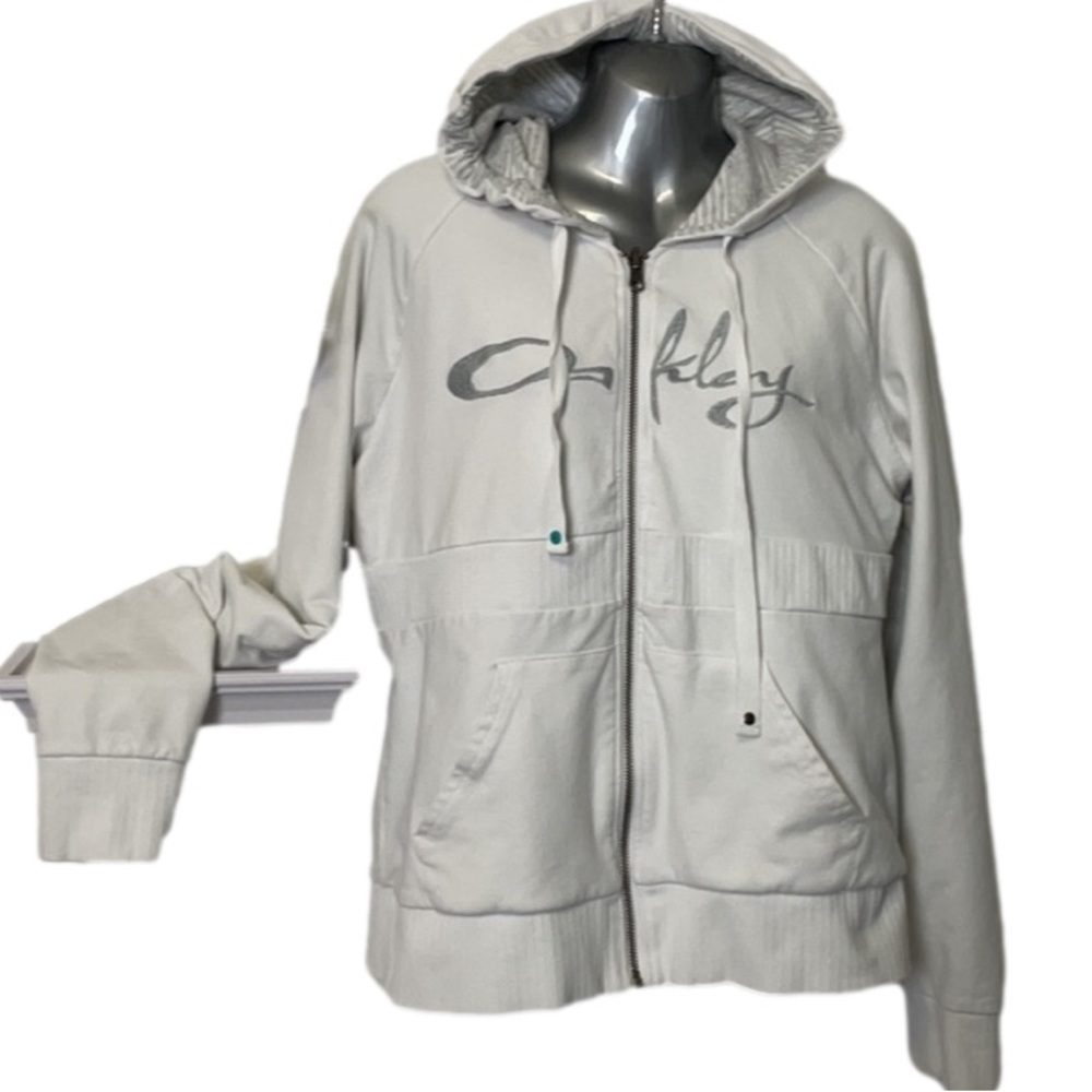 Oakley White Hooded Light Jacket